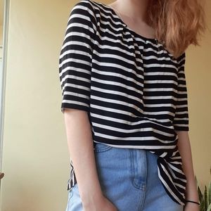 NWT Stripped Soft Flowy Top